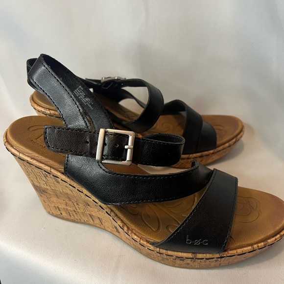 Boc Black Women's Schirra Wedge Sandal Size 8 - Picture 3 of 8